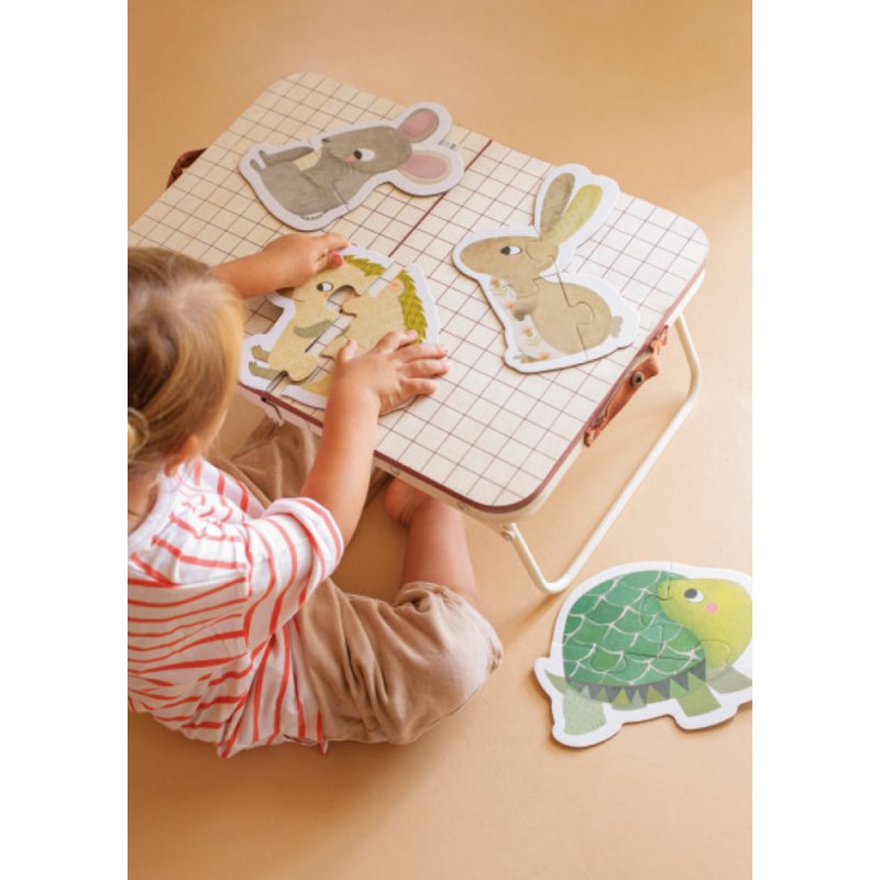 Kinderpuzzel 'Eerste diertjes', 12 stukjes